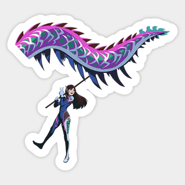 D.va Dragon Dance Sticker by Genessis